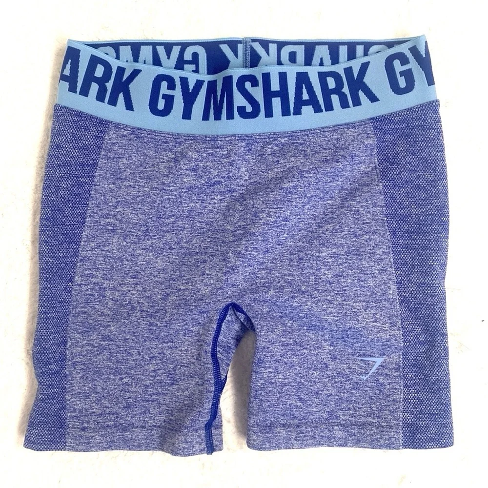 (A11) Gymshark Flex Shorts - Earl Blue Marl, Size Small,‎ EUC